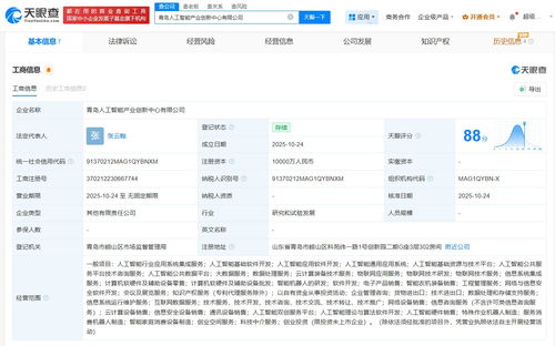 青岛人工智能产业创新中心公司成立，引领人工智能应用软件开发新浪潮